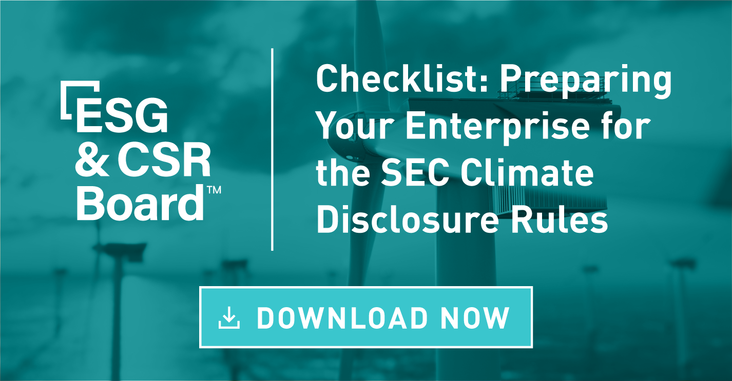 Preparing Your Enterprise for the SEC Climate Disclosure Rules